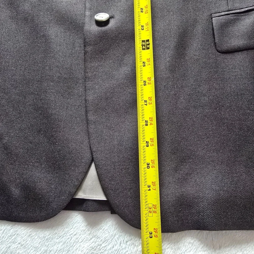 Jos. A. Bank Mens 48R Blazer Wool Silk Ramie Charcoal Gray Sport Coat‎ 10076N